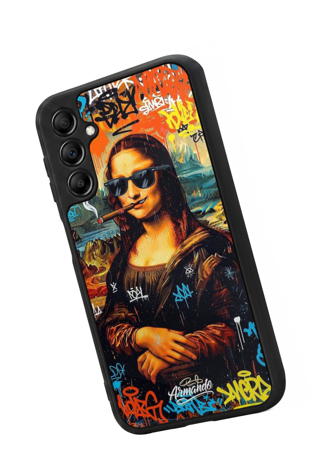 Samsung Galaxy A14 Uyumlu Monalisa Tasarımlı Glossy Premium Kılıf