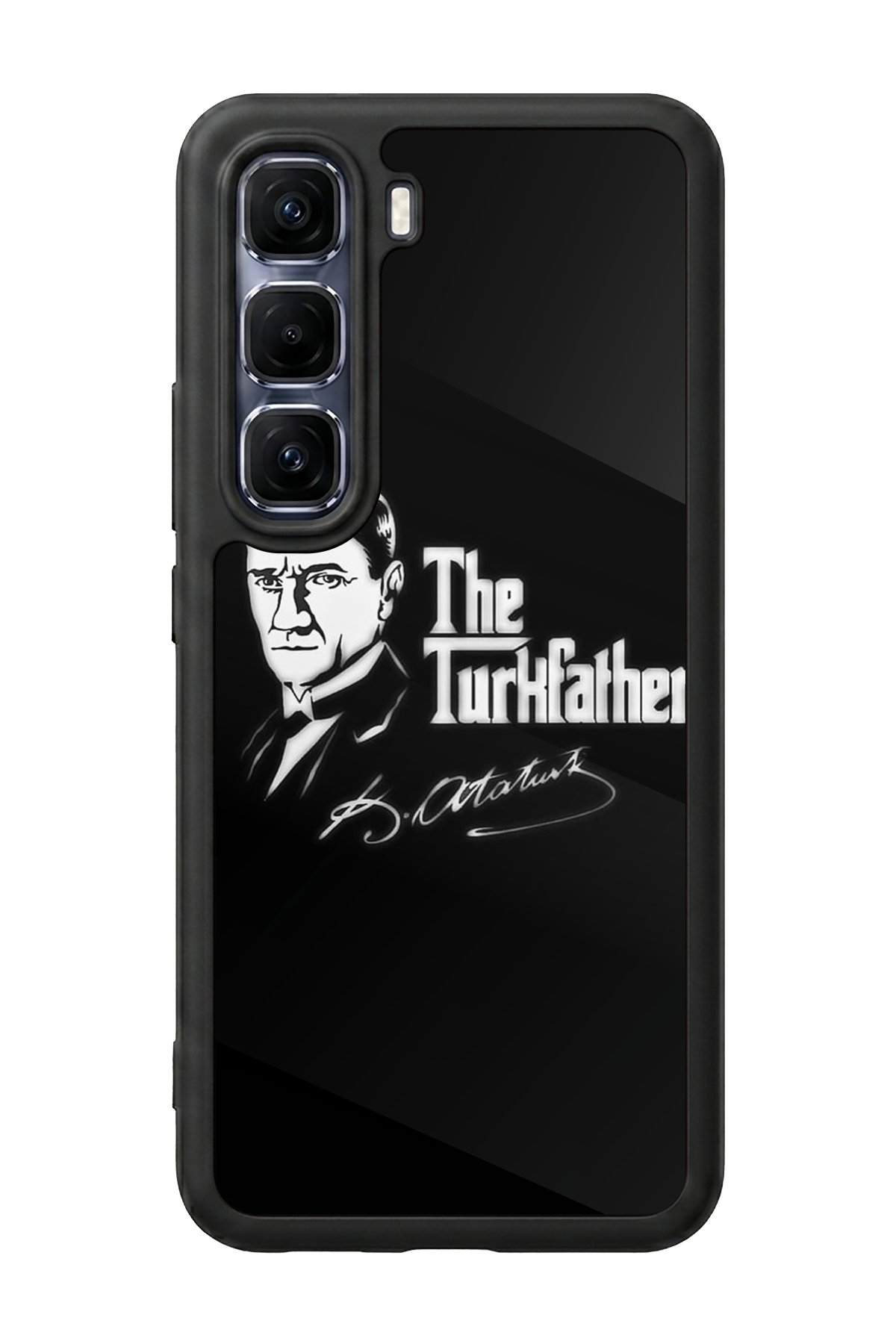 Infinix Hot 60 Pro Plus Uyumlu Mustafa Kemal Ataturk Tasarımlı Glossy Premium Kılıf