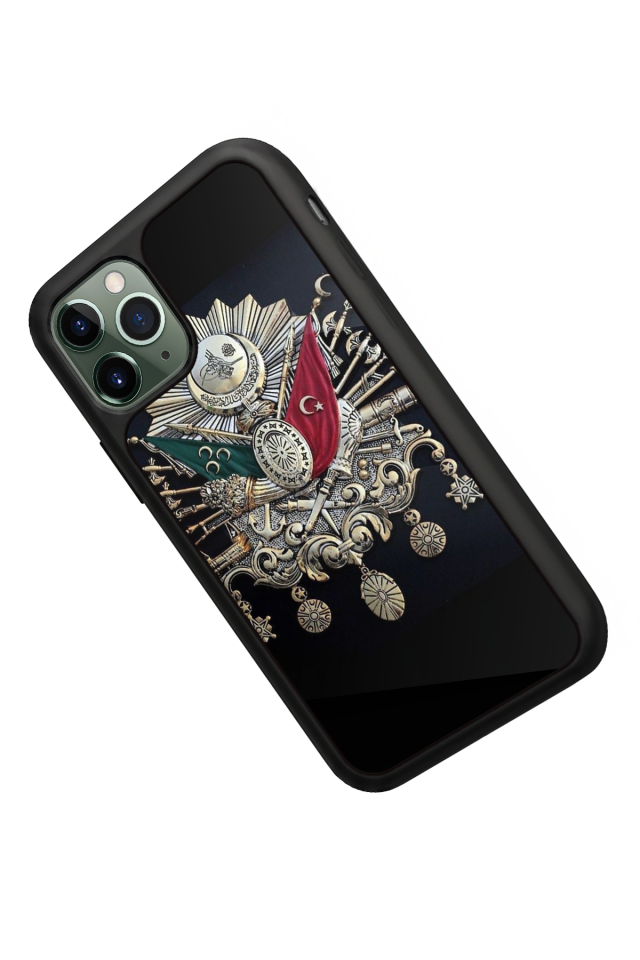 iPhone 11 Pro Uyumlu Osmanli Tugrasi Tasarımlı Glossy Premium Kılıf