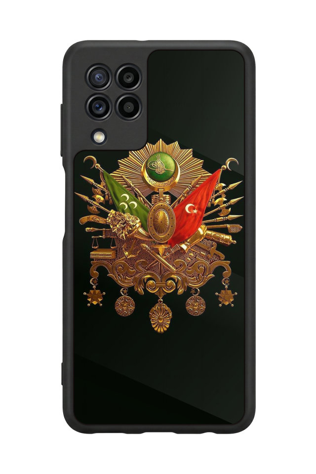 Samsung Galaxy M22 Uyumlu Osmanli Tugrasi Tasarımlı Glossy Premium Kılıf