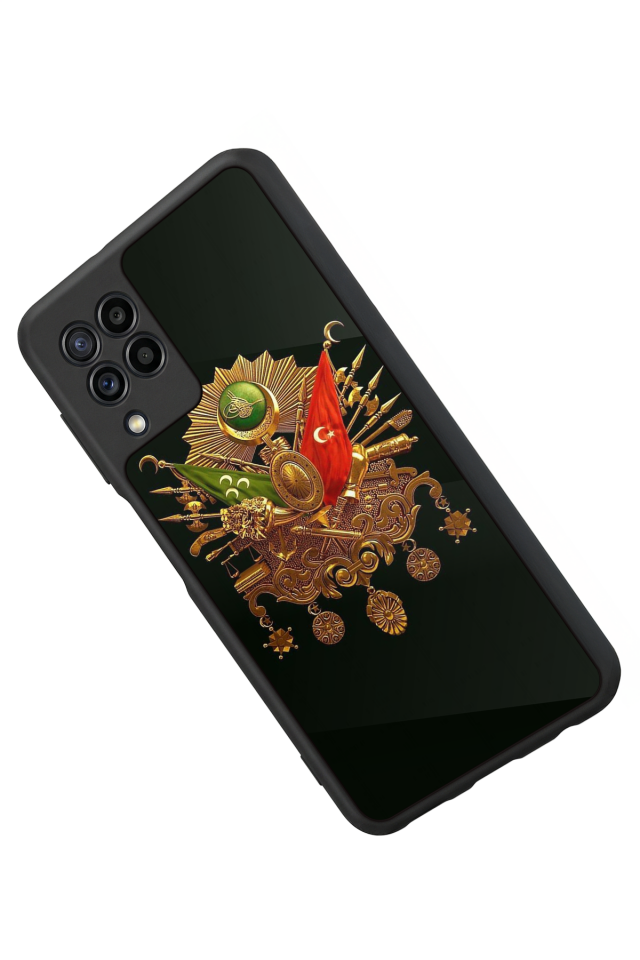 Samsung Galaxy M22 Uyumlu Osmanli Tugrasi Tasarımlı Glossy Premium Kılıf