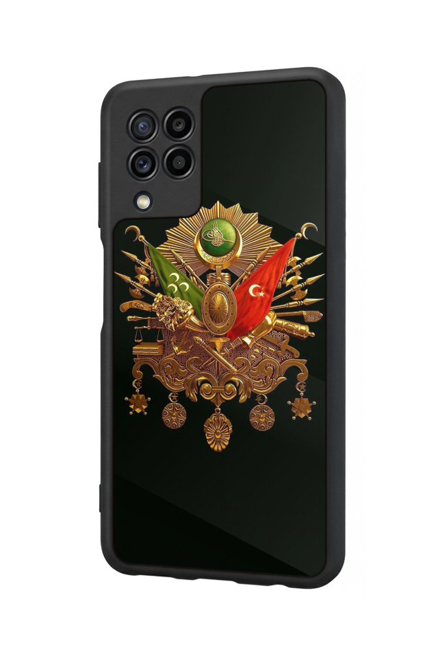 Samsung Galaxy M22 Uyumlu Osmanli Tugrasi Tasarımlı Glossy Premium Kılıf