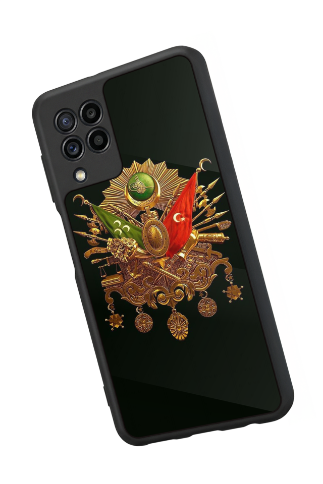 Samsung Galaxy M22 Uyumlu Osmanli Tugrasi Tasarımlı Glossy Premium Kılıf