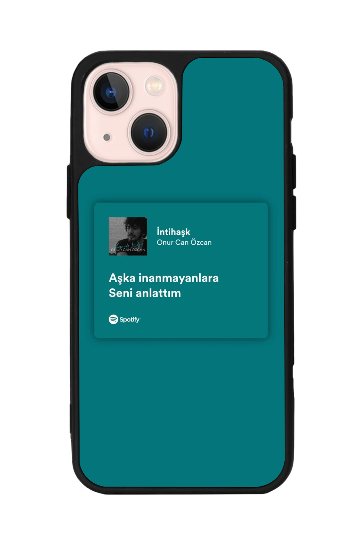 iPhone 15 Uyumlu Sarki Sozleri Tasarımlı Glossy Premium Kılıf