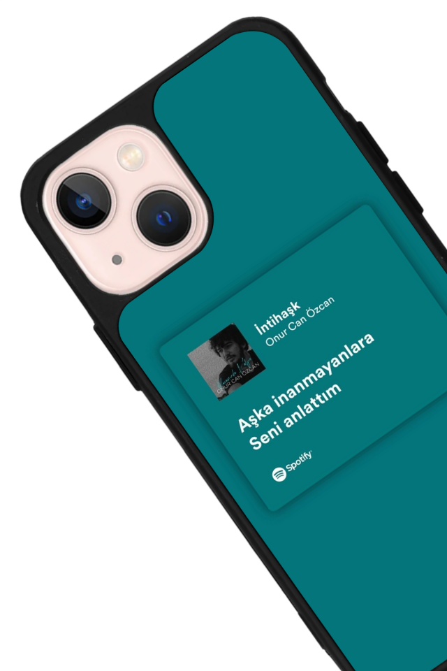 iPhone 15 Uyumlu Sarki Sozleri Tasarımlı Glossy Premium Kılıf