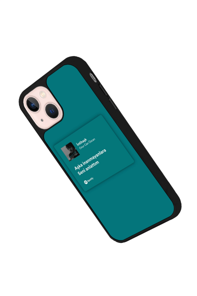 iPhone 15 Uyumlu Sarki Sozleri Tasarımlı Glossy Premium Kılıf