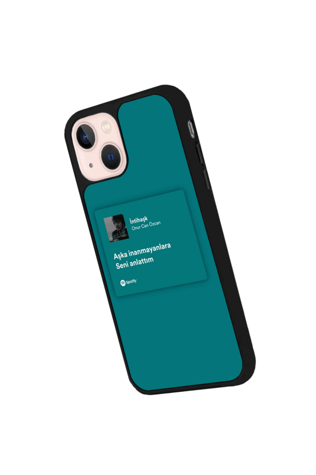 iPhone 15 Uyumlu Sarki Sozleri Tasarımlı Glossy Premium Kılıf