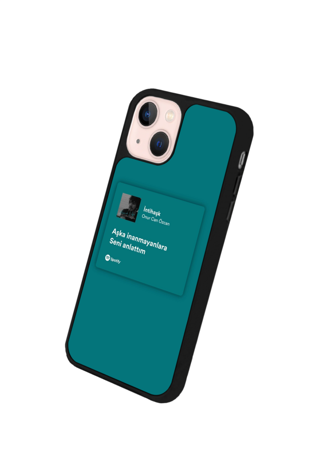 iPhone 15 Uyumlu Sarki Sozleri Tasarımlı Glossy Premium Kılıf