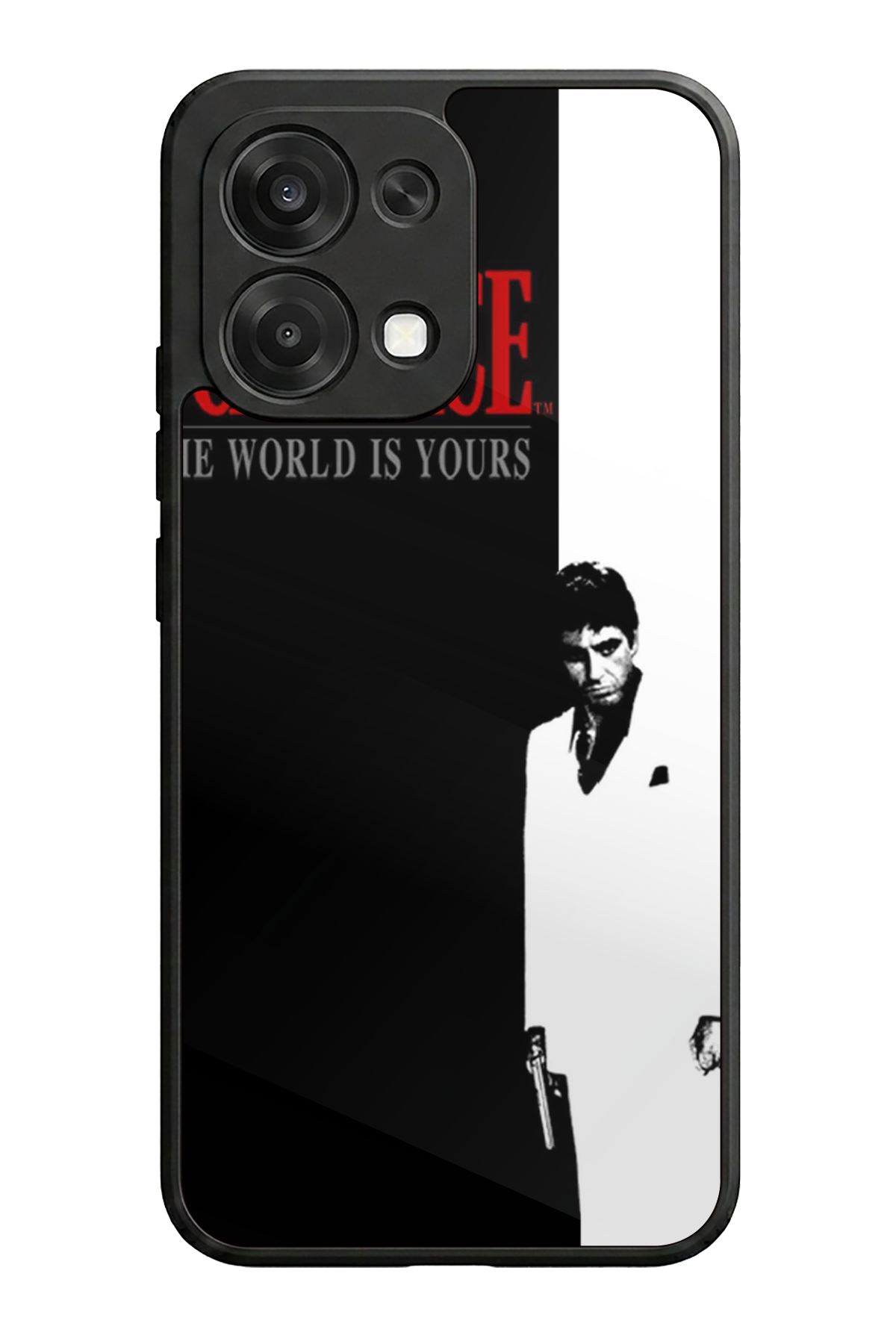 Oppo A6 Pro Uyumlu Scarface Tasarımlı Glossy Premium Kılıf