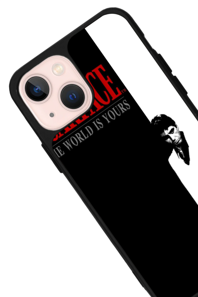 iPhone 13 Mini Uyumlu Scarface Tasarımlı Glossy Premium Kılıf