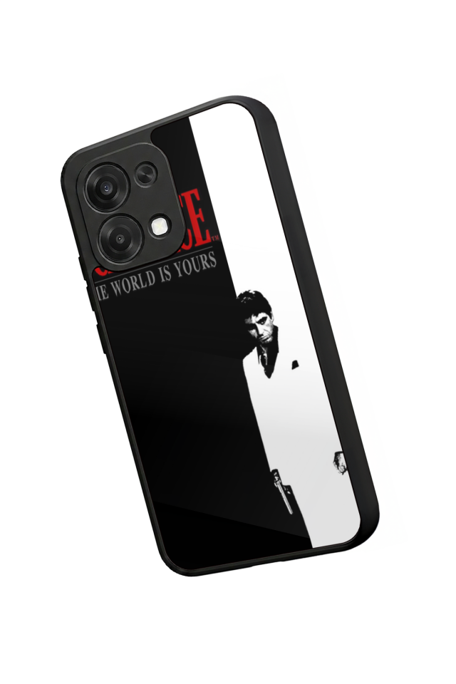 Oppo A6 Pro Uyumlu Scarface Tasarımlı Glossy Premium Kılıf