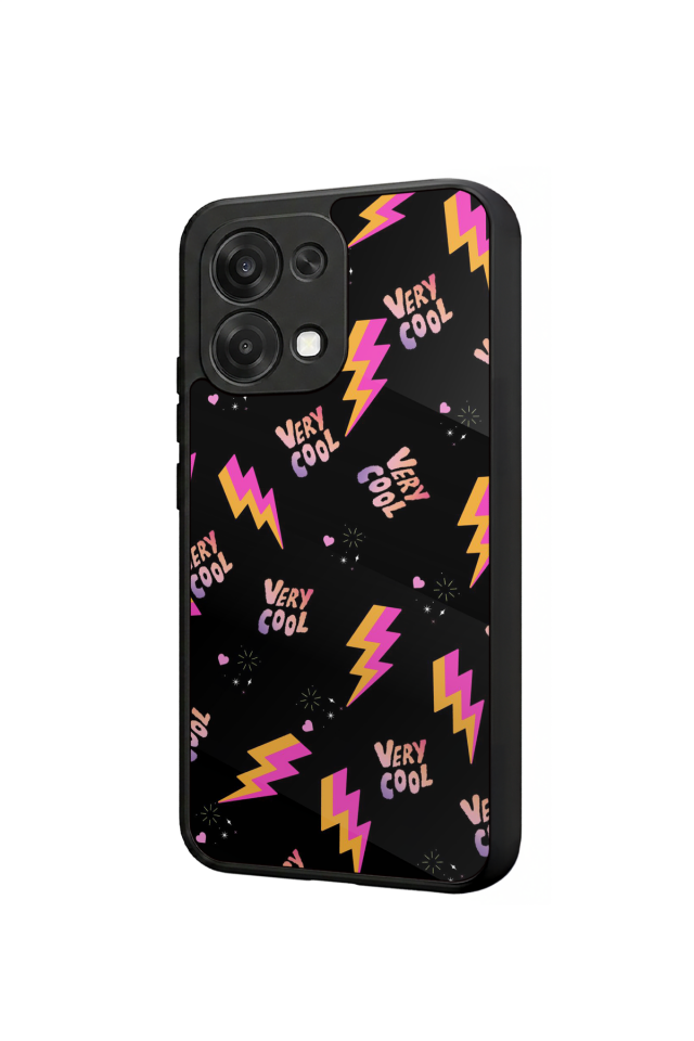 Oppo A6 Pro Uyumlu Simsek Tasarımlı Glossy Premium Kılıf