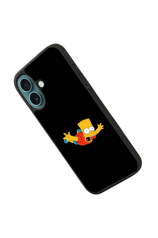 iPhone 16 Uyumlu The Simpsons Tasarımlı Glossy Premium Kılıf