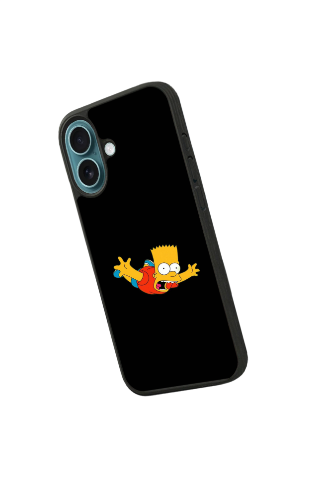iPhone 16 Uyumlu The Simpsons Tasarımlı Glossy Premium Kılıf