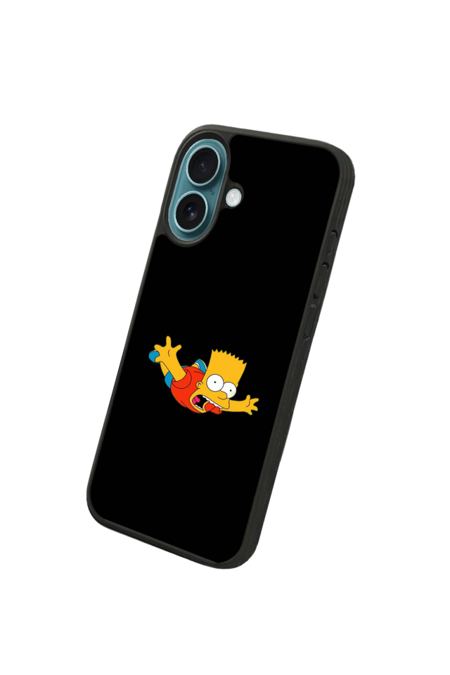 iPhone 16 Uyumlu The Simpsons Tasarımlı Glossy Premium Kılıf
