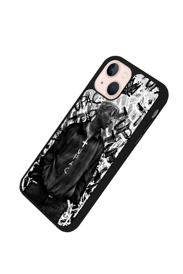 iPhone 15 Plus Uyumlu Tupac Tasarımlı Glossy Premium Kılıf