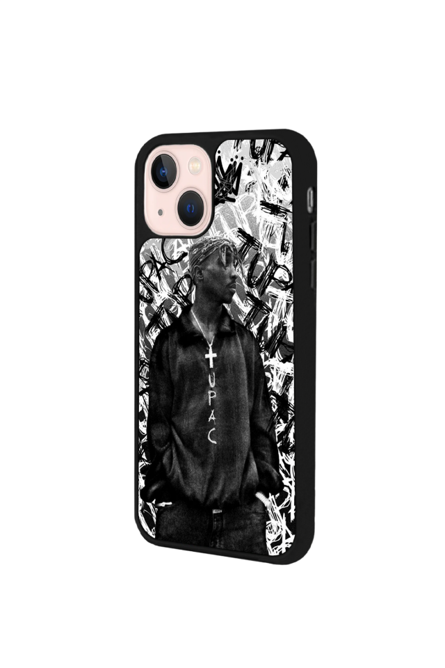 iPhone 15 Plus Uyumlu Tupac Tasarımlı Glossy Premium Kılıf