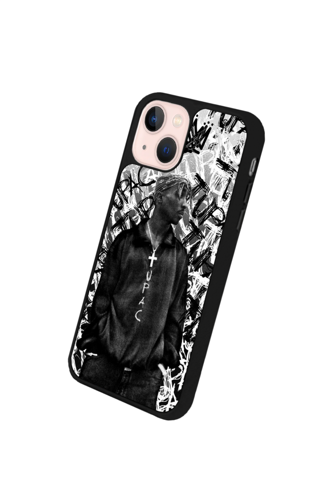 iPhone 15 Plus Uyumlu Tupac Tasarımlı Glossy Premium Kılıf