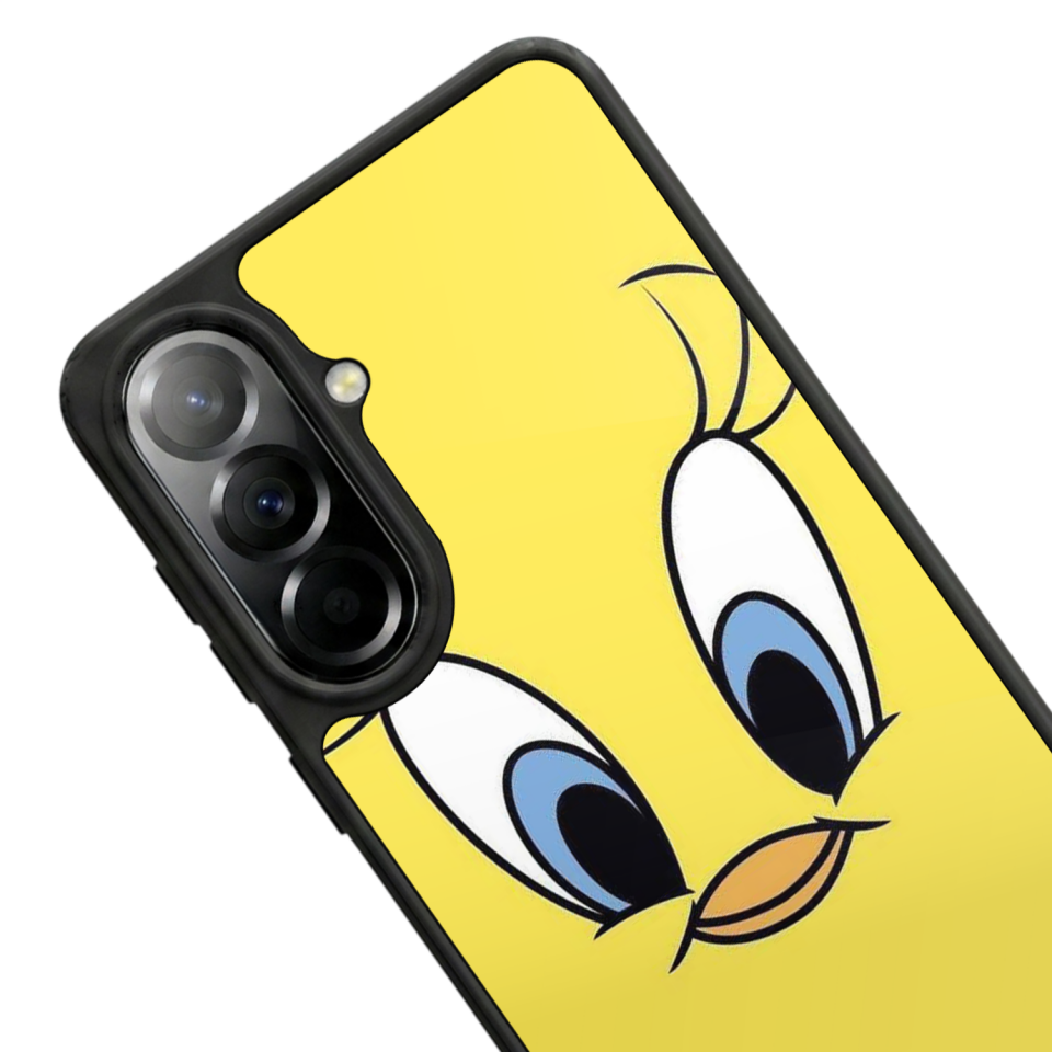 Samsung Galaxy A57 Uyumlu Tweety Tasarımlı Glossy Premium Kılıf