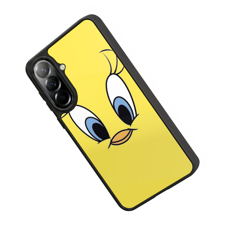 Samsung Galaxy A57 Uyumlu Tweety Tasarımlı Glossy Premium Kılıf
