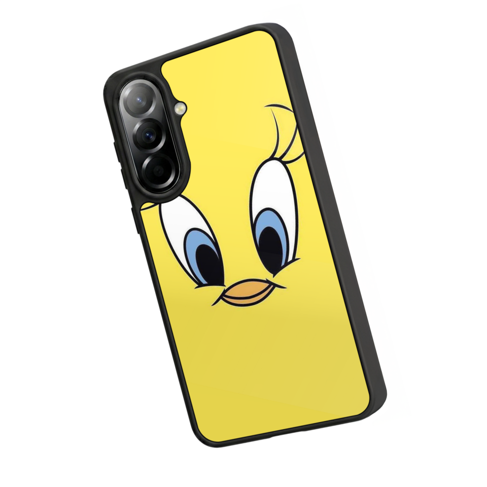Samsung Galaxy A57 Uyumlu Tweety Tasarımlı Glossy Premium Kılıf