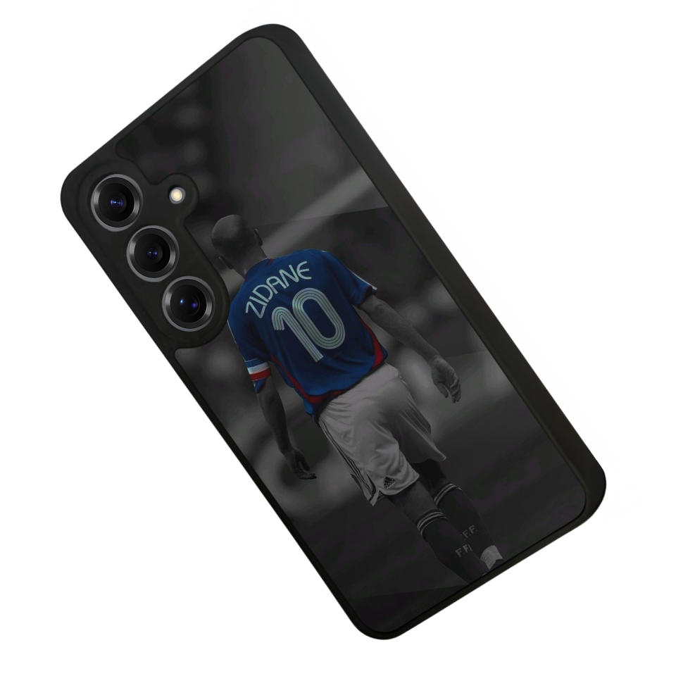 Samsung Galaxy S25 Uyumlu Zidane Tasarımlı Glossy Premium Kılıf
