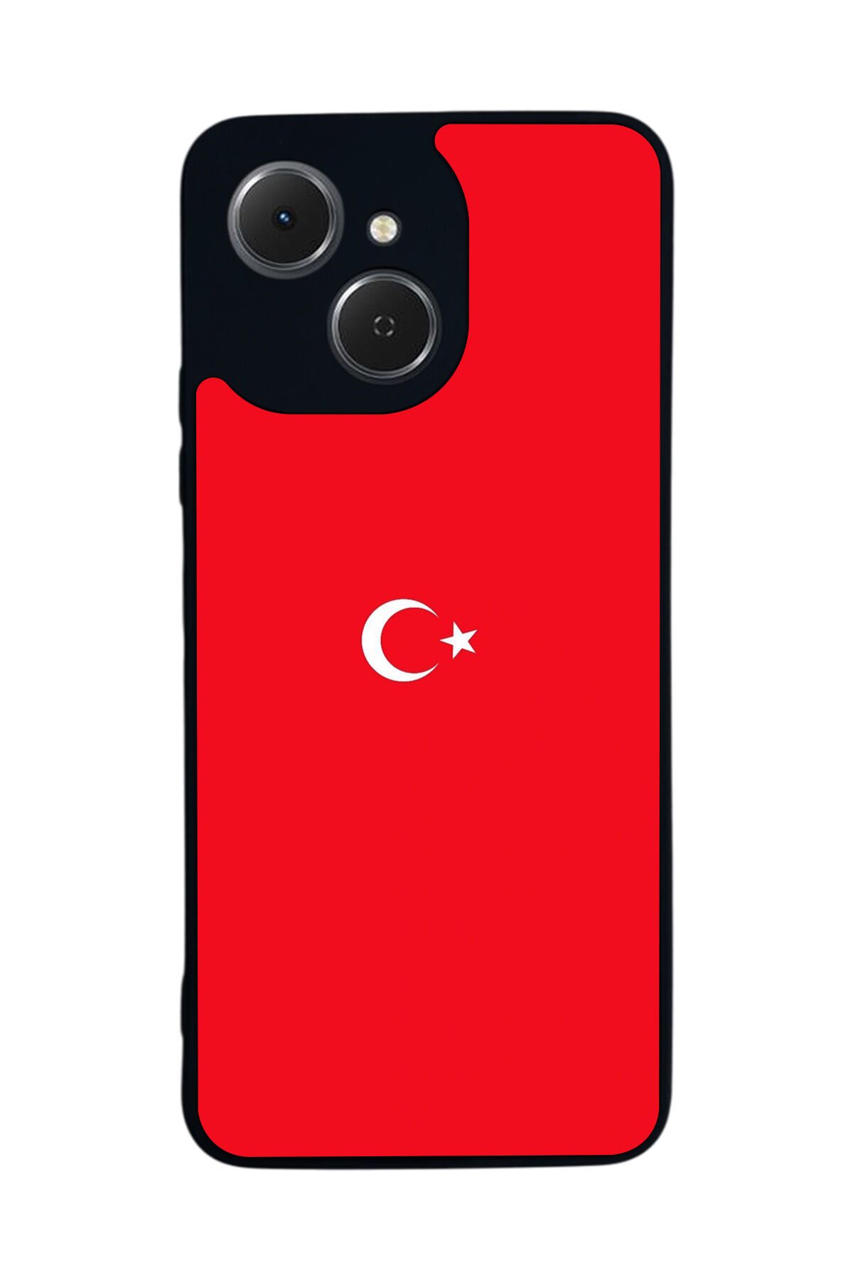 Tecno Spark 40C Uyumlu Türk Bayragi Tasarımlı Glossy Premium Kılıf