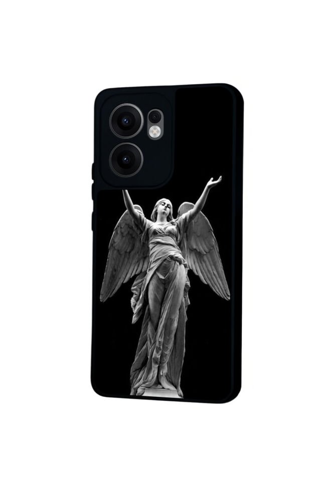 Oppo Reno 13F Uyumlu Melek Tasarımlı Glossy Premium Kılıf