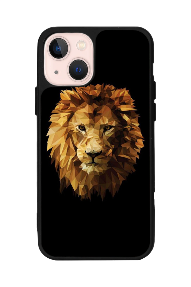 iPhone 15 Plus Uyumlu Aslan Tasarımlı Glossy Premium Kılıf