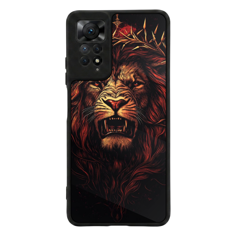 Xiaomi Redmi Note 11 Pro Uyumlu Aslan Tasarımlı Glossy Premium Kılıf