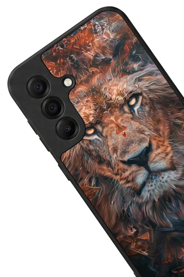 Samsung Galaxy A17 Uyumlu Aslan Tasarımlı Glossy Premium Kılıf