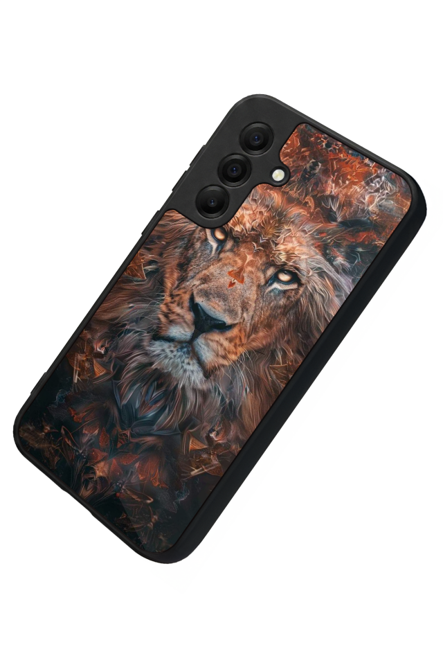 Samsung Galaxy A17 Uyumlu Aslan Tasarımlı Glossy Premium Kılıf