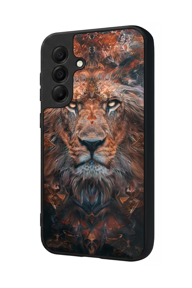 Samsung Galaxy A17 Uyumlu Aslan Tasarımlı Glossy Premium Kılıf