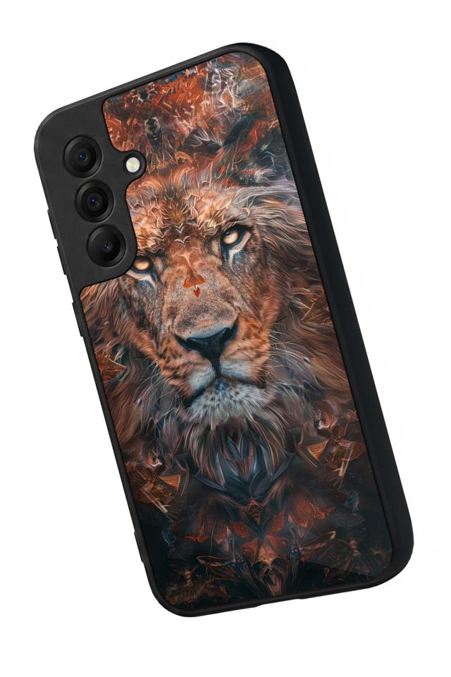 Samsung Galaxy A17 Uyumlu Aslan Tasarımlı Glossy Premium Kılıf