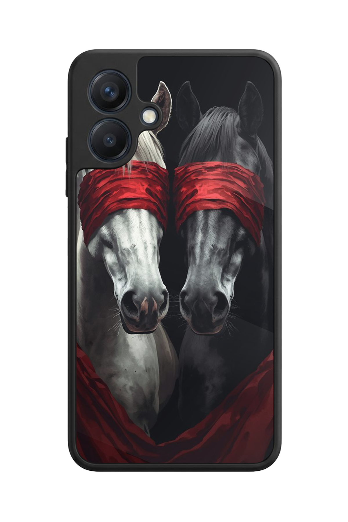 Samsung Galaxy A07 Uyumlu At Horse Tasarımlı Glossy Premium Kılıf