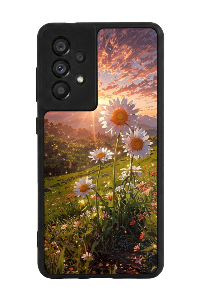 Samsung Galaxy A73 Uyumlu Cicek Tasarımlı Glossy Premium Kılıf