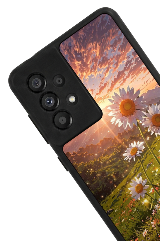 Samsung Galaxy A73 Uyumlu Cicek Tasarımlı Glossy Premium Kılıf