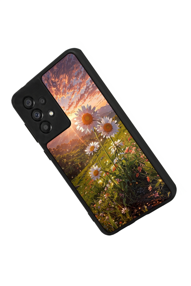 Samsung Galaxy A73 Uyumlu Cicek Tasarımlı Glossy Premium Kılıf
