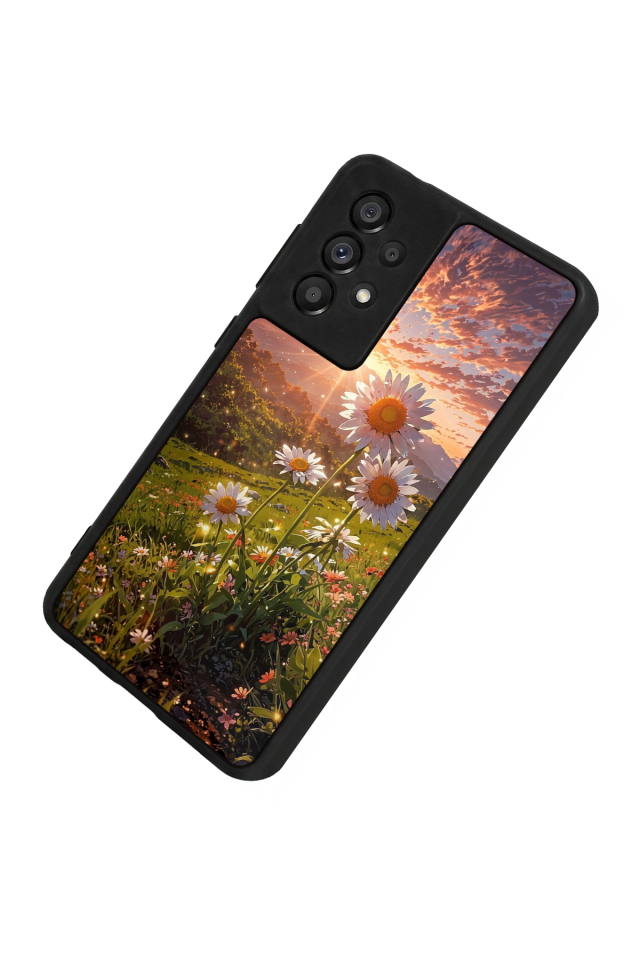 Samsung Galaxy A73 Uyumlu Cicek Tasarımlı Glossy Premium Kılıf