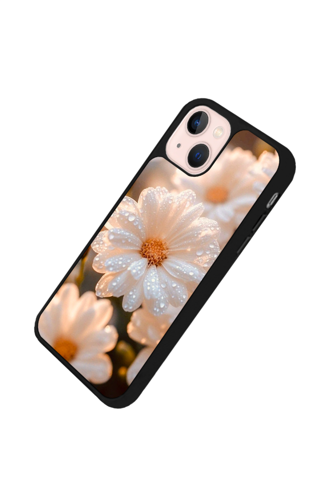 iPhone 14 Plus Uyumlu Cicek Tasarımlı Glossy Premium Kılıf