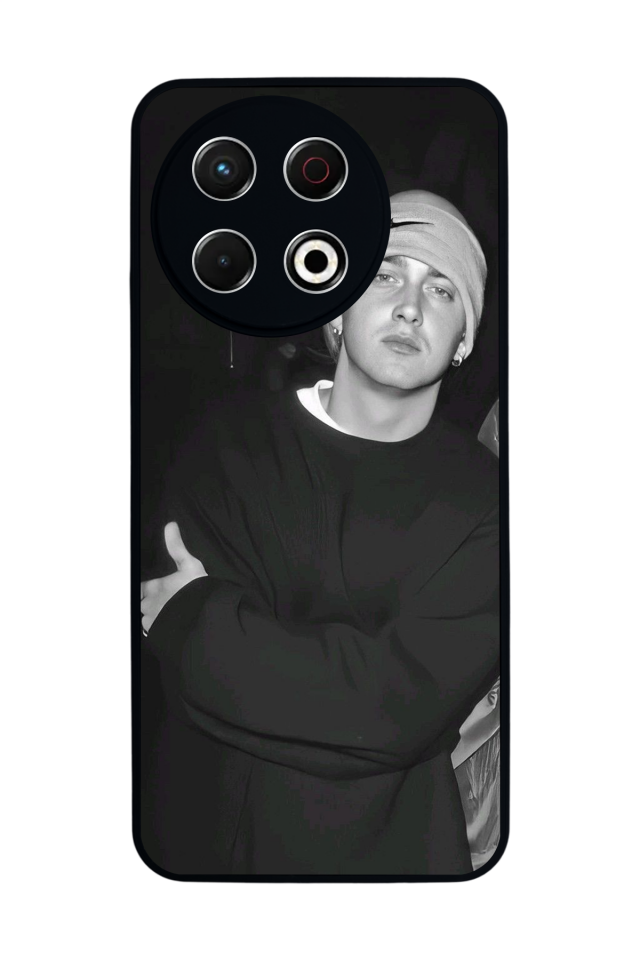 Tecno Spark 30 Pro Uyumlu Eminem Tasarımlı Glossy Premium Kılıf