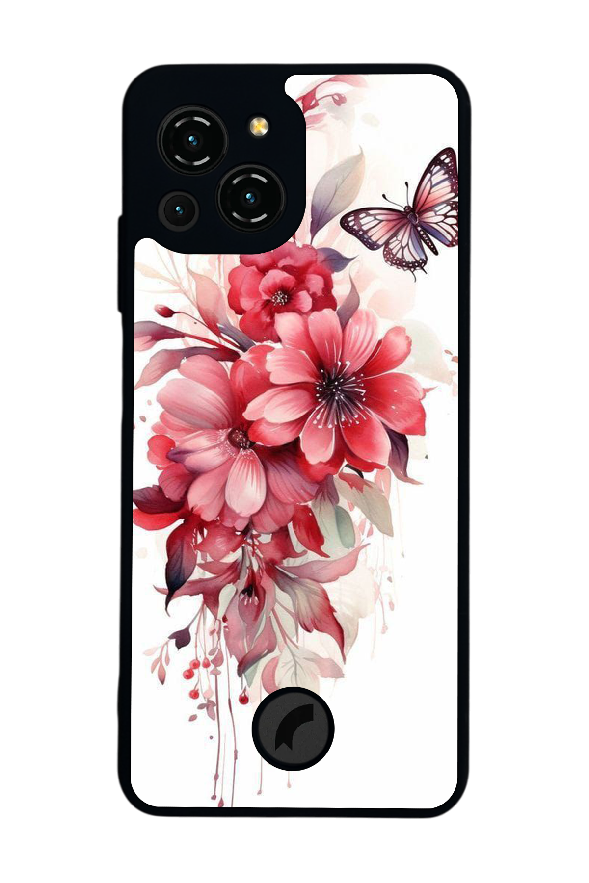 Reeder S23 Pro Max Uyumlu Floral Tasarımlı Glossy Premium Kılıf