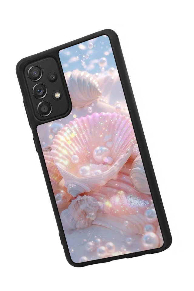 Samsung Galaxy A72 Uyumlu  İnci Tasarımlı Glossy Premium Kılıf