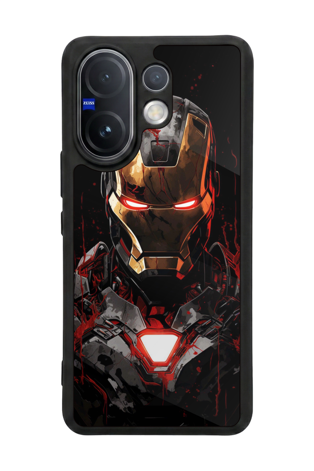Vivo V60 Uyumlu  Iron Man ( Demir Adam ) Tasarımlı Glossy Premium Kılıf