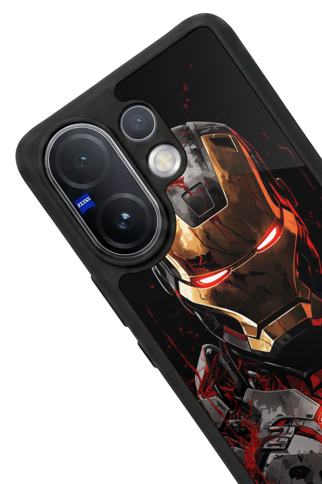 Vivo V60 Uyumlu  Iron Man ( Demir Adam ) Tasarımlı Glossy Premium Kılıf
