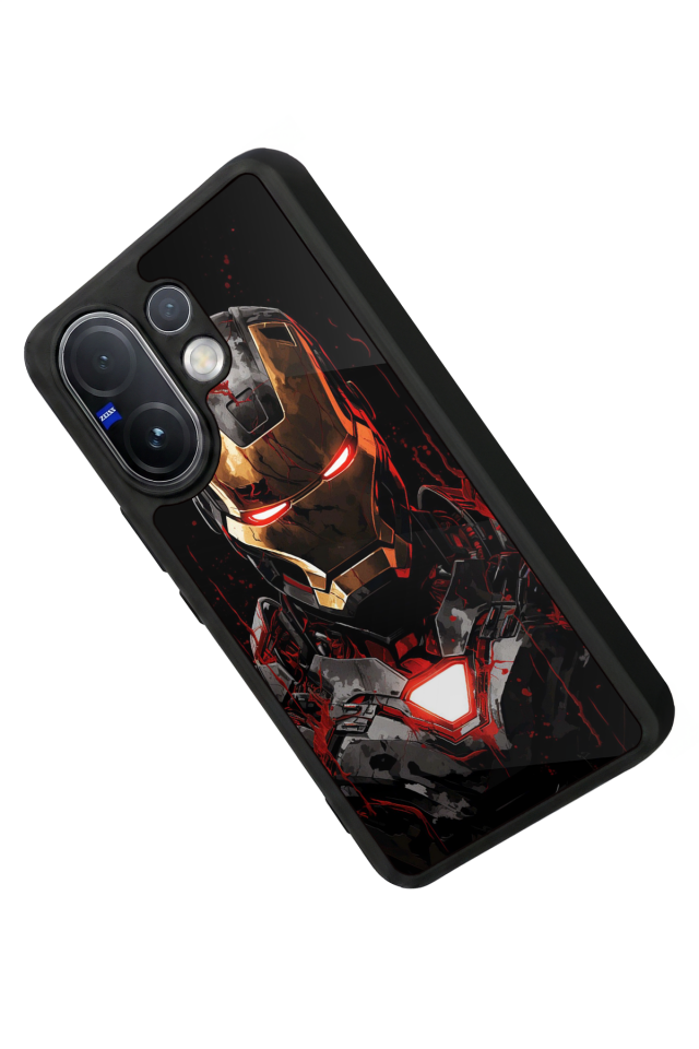 Vivo V60 Uyumlu  Iron Man ( Demir Adam ) Tasarımlı Glossy Premium Kılıf