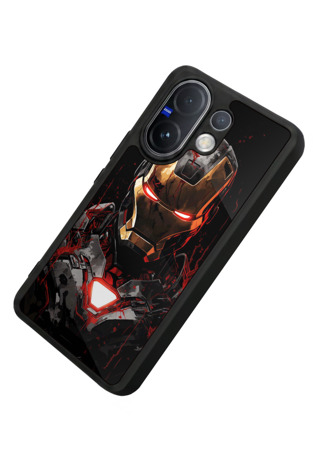 Vivo V60 Uyumlu  Iron Man ( Demir Adam ) Tasarımlı Glossy Premium Kılıf