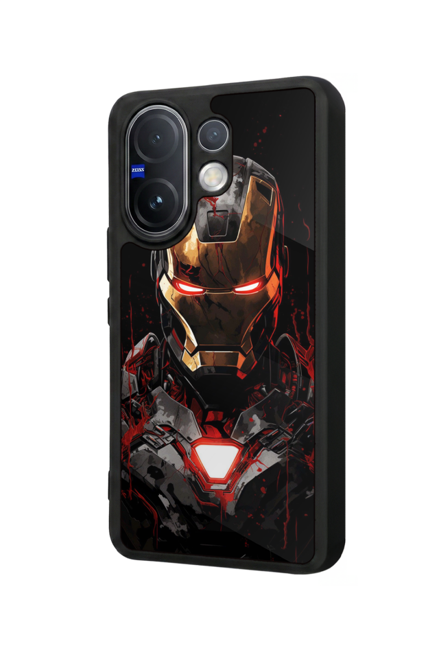 Vivo V60 Uyumlu  Iron Man ( Demir Adam ) Tasarımlı Glossy Premium Kılıf