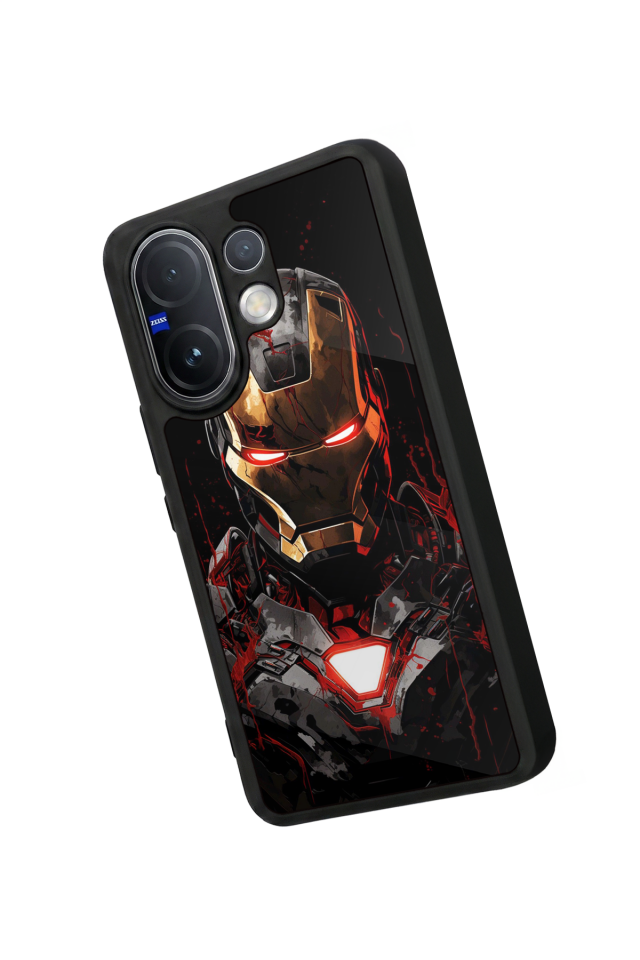 Vivo V60 Uyumlu  Iron Man ( Demir Adam ) Tasarımlı Glossy Premium Kılıf