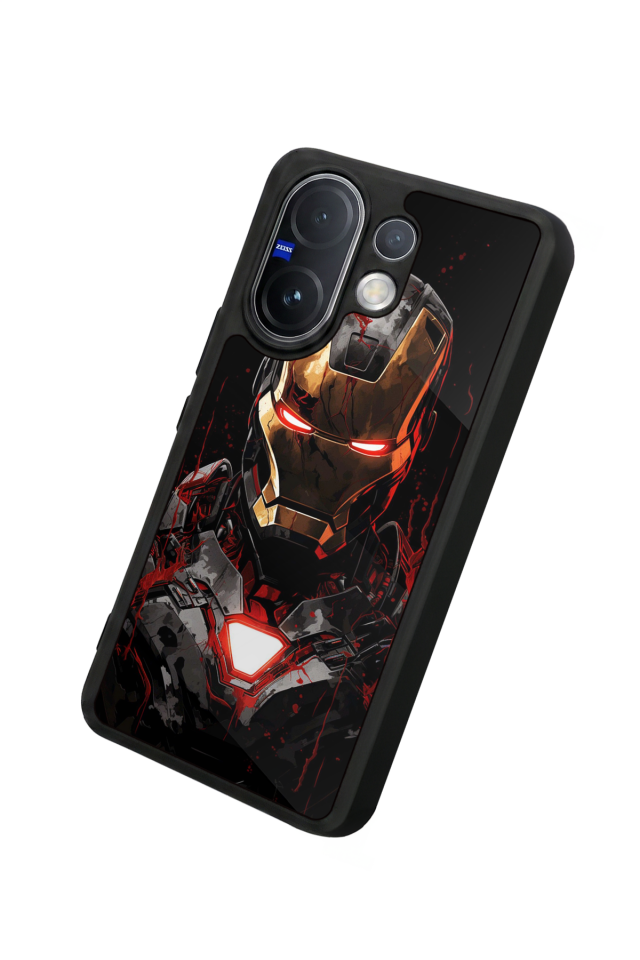 Vivo V60 Uyumlu  Iron Man ( Demir Adam ) Tasarımlı Glossy Premium Kılıf